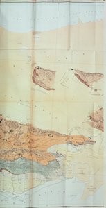 Geologisk kort over Cutch-ørkenen, 1870