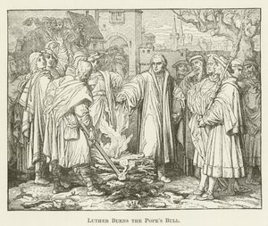 Luther brænder pavens tyr