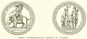 Medalje til minde om slaget ved Plassey