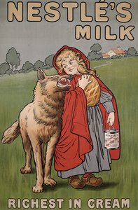 Plakat reklame Nestles mælk, 1900