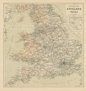 Railway Map of England and Wales 