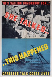 She Talked....This Happened, WWII plakat
