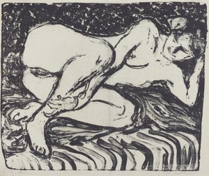 Liggende nøgen, 1907.