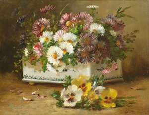 Stilleben af blomster