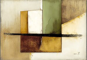 Geometrisk abstrakt kunstsammensætning, vægkunsttryk