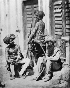 Sikh-officerer under det indiske oprør, 1858