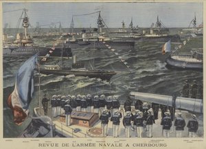 Fransk flåde anmeldelse ud for Cherbourg