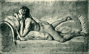 Liggende nøgen kvinde, 1751, 1943.