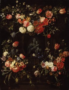 Madonna omgivet af blomster, 1662
