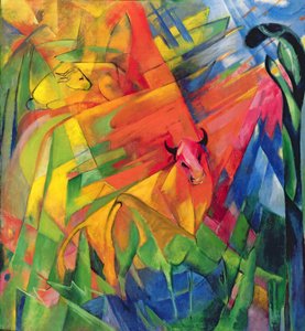 Dyr i et landskab, 1914