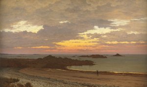 Aften ved kysten, 1887