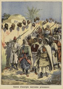 Konvoj af tilfangetagne marokkanske oprørere, 1897