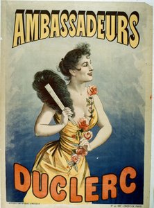 Plakatannoncering Duclerc på Les Ambassadeurs