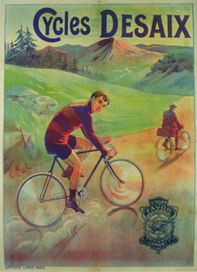 Plakat reklame cykler Desaix