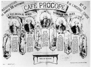 Genåbningen af Cafe Procope, 1872