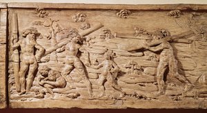 Handel med træ fra Brasilien, ca. 1550 (træ)