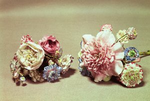 To bundter Vincennes-blomster (porcelæn)
