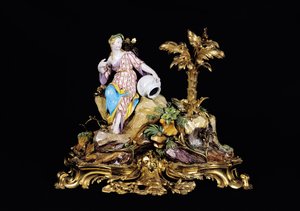 Vincennes figur af en Naiad (porcelæn)