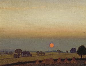 Solnedgang, ca. 1920