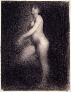 Nøgen, ca. 1881-82 (blyant og farveblyant)
