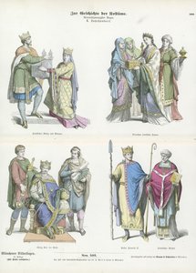 Frankish costumes, 10th Century 