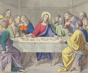Jesus indstifter den hellige eukaristi