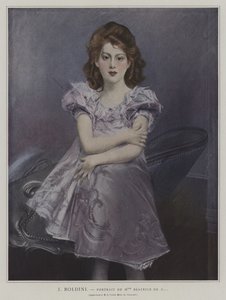 Portræt af Mademoiselle Beatrice de C ...