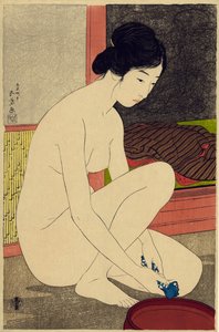 Yokugo no onna, 1915 (træbloktryk i farver)