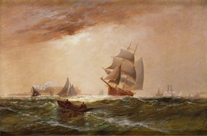 Skibe i New York Harbour, 1891