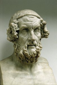 Portrætbuste af Homer (marmor)