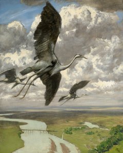 Forunderlige fugle, 1892 (olie på karton)
