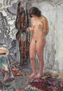 Stående nøgen med en halskæde, ca. 1923