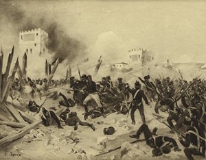 Slaget ved Badajoz, 1812 (dybtryk)