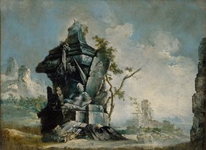 Landskab (Capriccio) c.1780