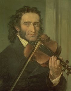 Portræt af Niccolo Paganini (1782-1840)