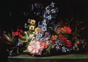 Kurv med blomster