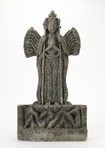 Statuette (grov grå sten)
