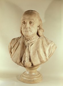 Buste af Benjamin Franklin (terracotta)