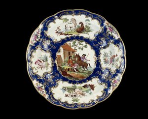 Cirkulært fad, 1768-1770 (steatisk porcelæn)