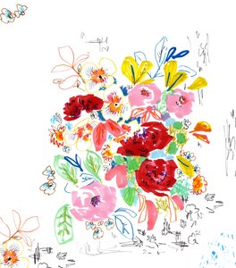 Blomsterskitse 3