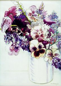 Forårsblomster med Fritillaria 2005 (akvarel)