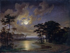 Holstenske Hav - Måneskin, 1847