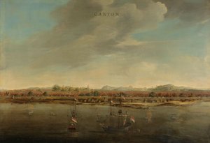 Udsigt over kantonen i Kina, ca. 1662-3