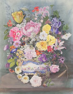 Blomster i en Sevres Jardiniere