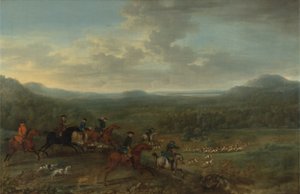 En rævejagt, ca. 1730-40