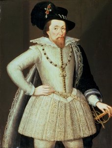 James I, halvlængde portræt