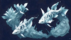 ink_painting_Koi-Karpfish_white marmor_04