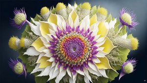 mandala: Tidsel med blomstrende elementer_02