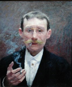 Selvportræt, ryger