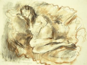 Liggende nøgen; Nu Couche, 1929